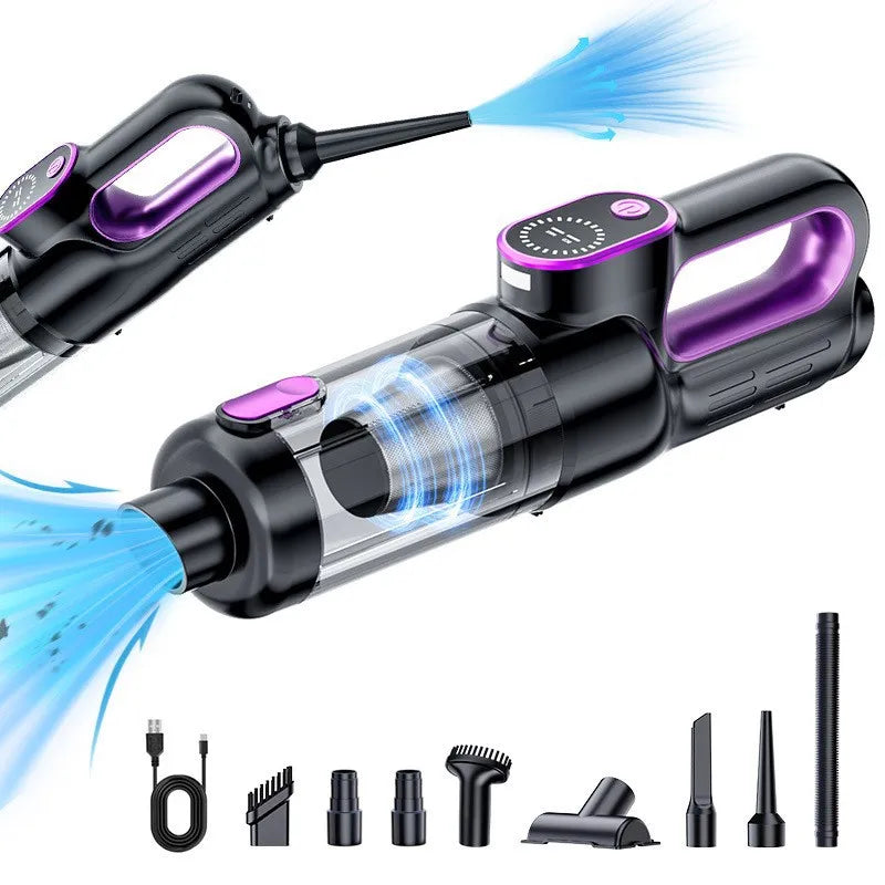 Household/Car Portable 17000pa Large Suction Vacuum Cleaner, High-Power Convenient Handheld Car Vacuum Cleaner