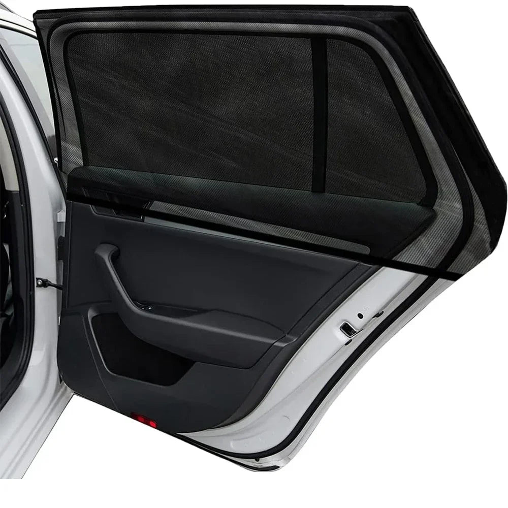 Car Sunshade Curtains Universal Side Window Shades SUV Curtains Protection Repellent Mosquito Mesh Net Sunshade Auto Accessories