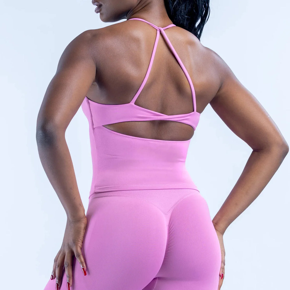 Logo Women Cross Back Yoga Tank Top Sexy High Stretch Sports Bra Vest Outer Wear Fitness Workout Crop Top
