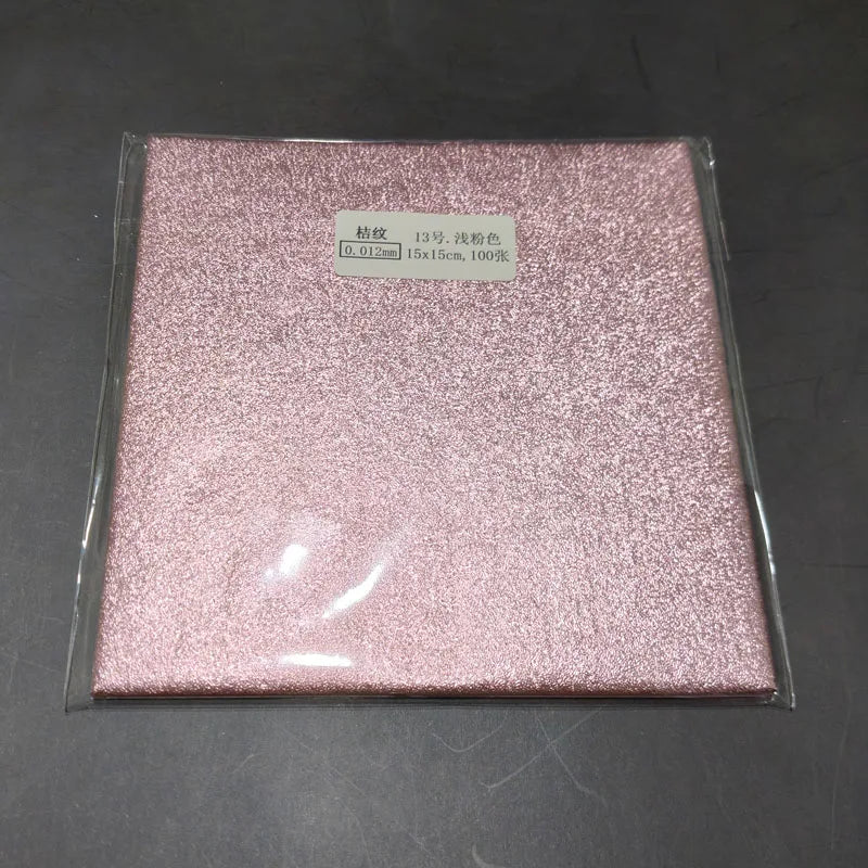 100pcs 15x15cm Gold Silver Pink Blue Purple Peel Aluminum Foil Paper Wedding Chocolate Wrapper Candy Wrapping Pastry Packing Bag