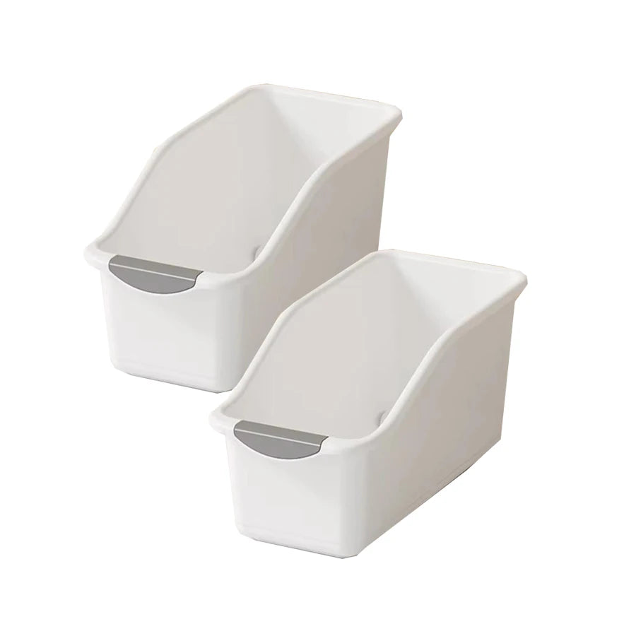 2/3pcs Plastic Under Sink Organizer with Wheels, Bottle Organization Bins Kitchen Cabinet Organizers Plastic Basket for Under