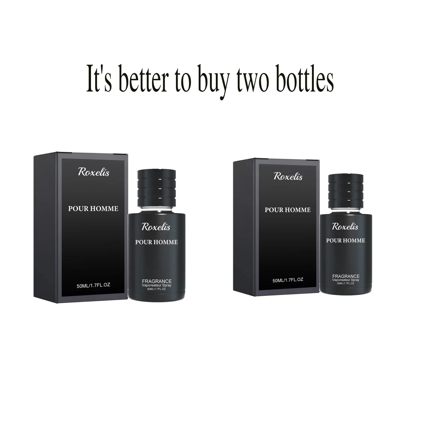 Roxelis 50ml Men Charming Fragrance Gentle Formula Long Lasting Fresh Mint Scent  Elegant Gentleman Fragrance Perfect for Dating
