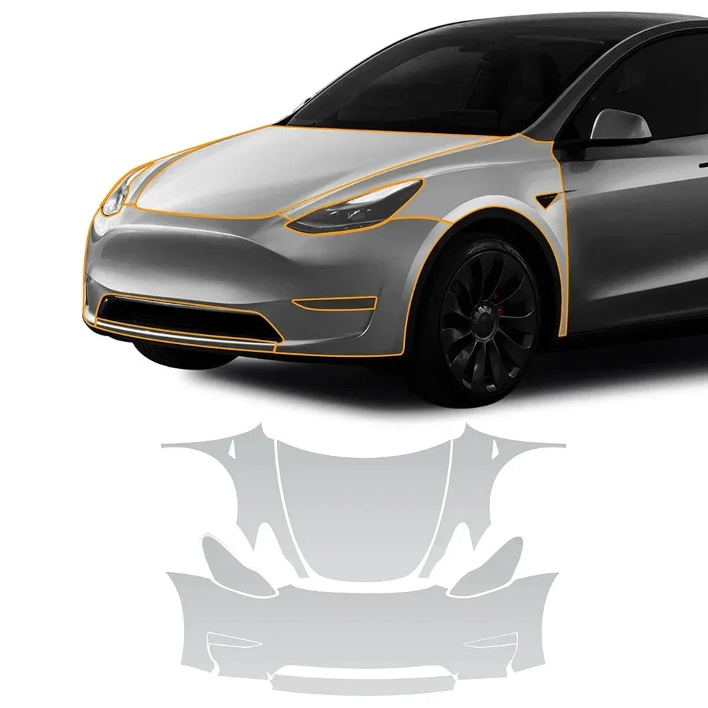 For Tesla Model 3 Y X S 2016-2023 3 Highland 2024 Pre-cut Car Body TPU Transparent Car Protective PPF Scratch Resistant Film