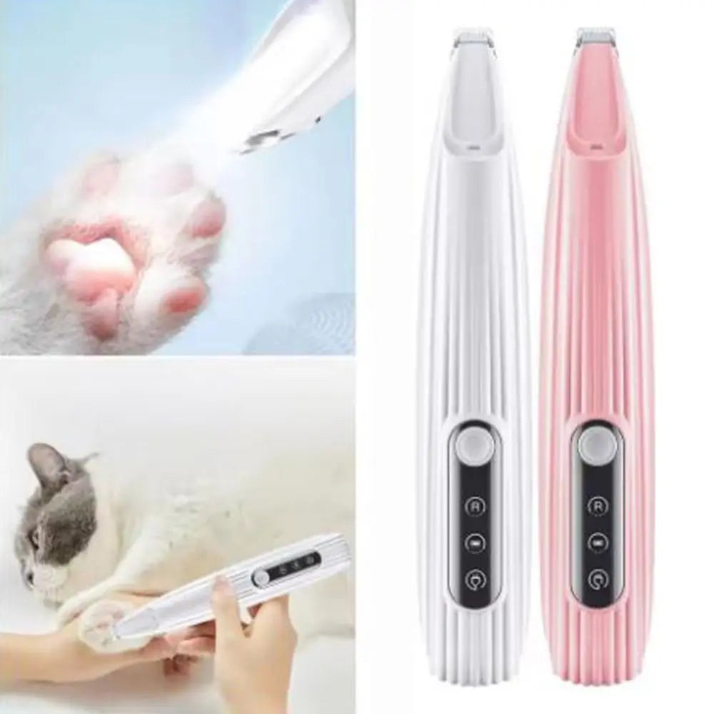 Low Noise Pet Foot Shaver Smart Display Waterproof Paw Hair Trimmer USB Rechargeable with Led Dog Paw Trimmer for Dogs Cats