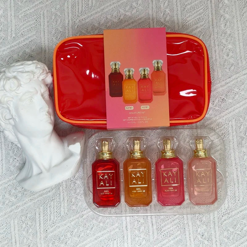 KAYALI Perfume Gift Set Unisex Eau De Parfum 4x10ml Long Lasting Fruity Floral Sweet Luxury Mini Fragrance Collection Scents