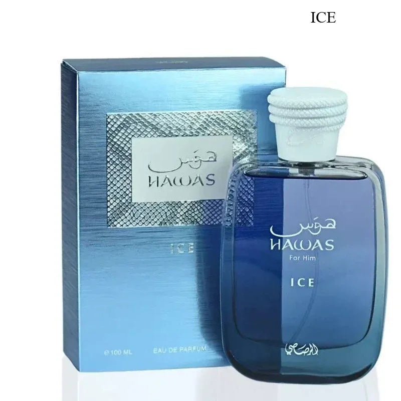 Hawas 100ml Unisex Eau De Parfum Long Lasting Fresh Woody Aquatic Fruity Aromatic Fragrance Elegant Modern Smooth Luxury Scent
