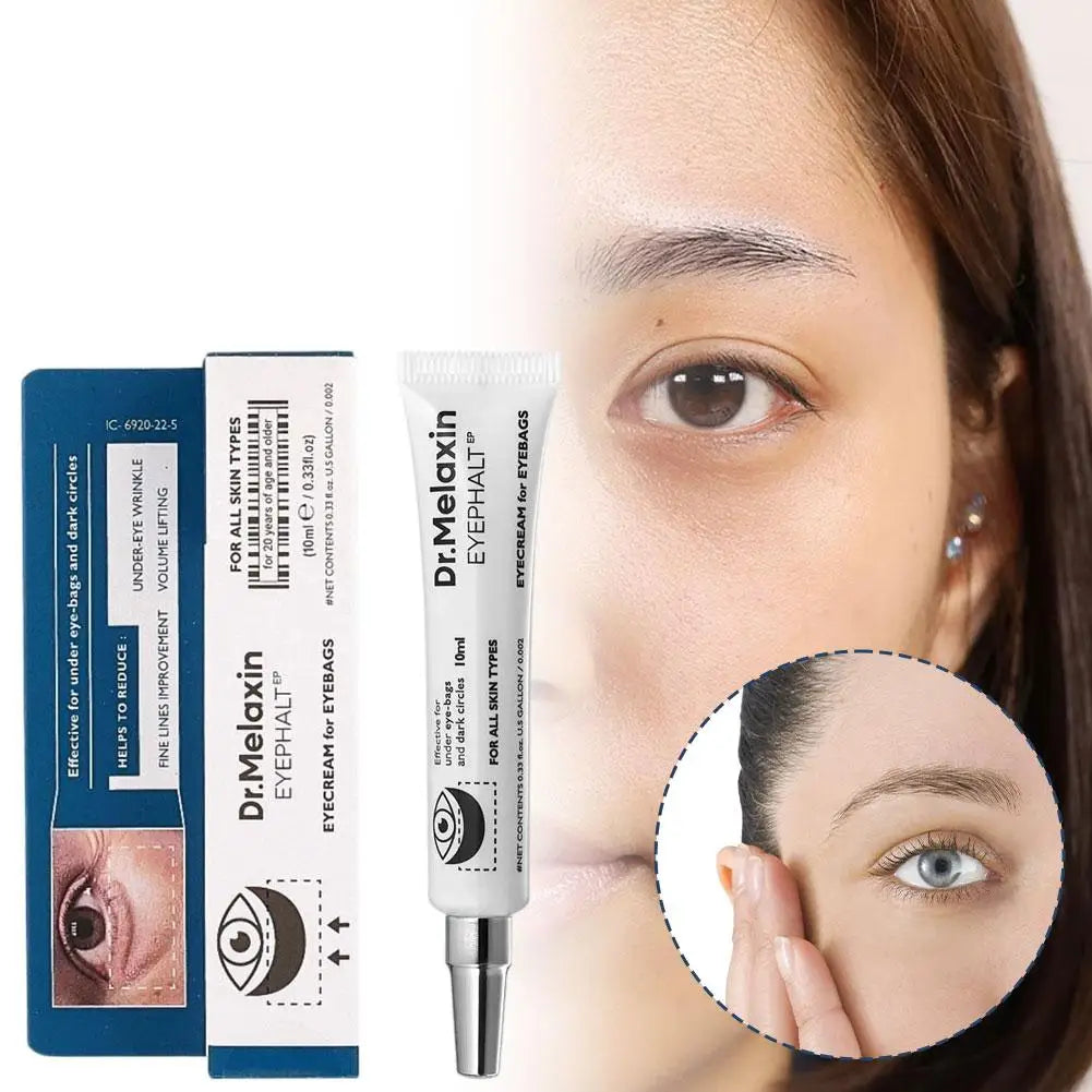 Dr.Melaxin Firming Eye Cream Lightweight Hydrating Care for Fine Lines Dark Circles Puffiness with Vitamin E Plant Extracts