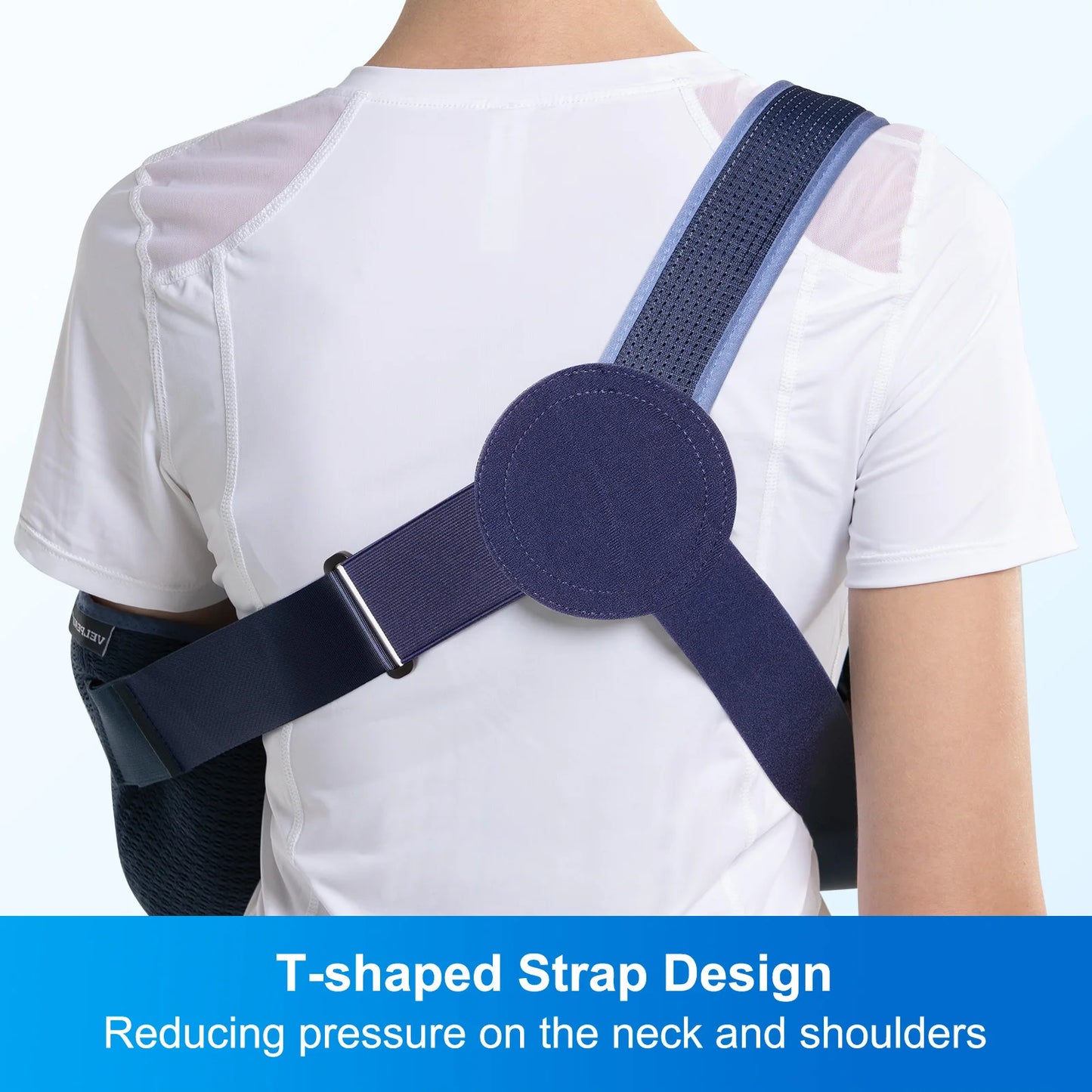 VELPEAU Arm Sling for Rotator Cuff Injury, Broken Hand and Elbow Dislocation, Medical Shoulder Immobilizer Fits Left & Right Arm