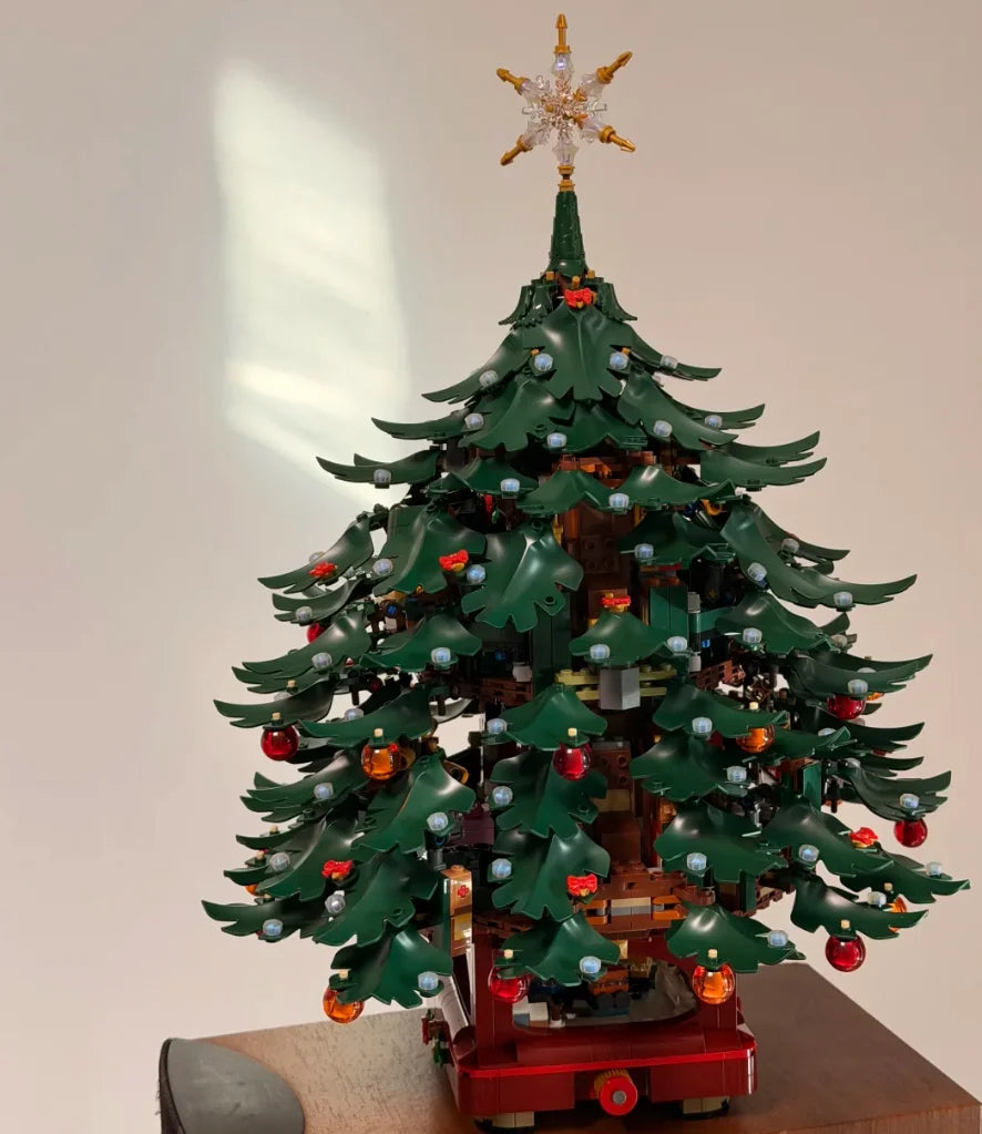 2026 Fresh Launch 3171PCS Christmas Tree Building Bricks DIY Model  Household Decor Xmas Birthday Presents Christmas Toys gifts
