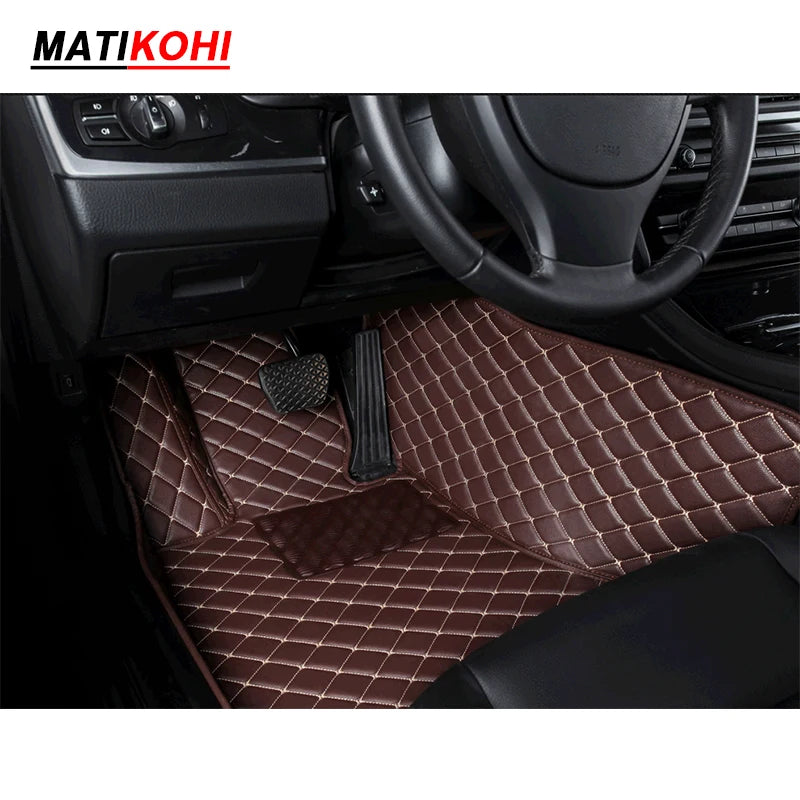 MATIKOHI Custom Car Floor Mats For Hyundai Genesis Auto Carpets Foot Coche Accessorie