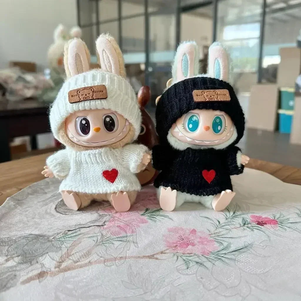 17cm Labubu Hoodie Outfit