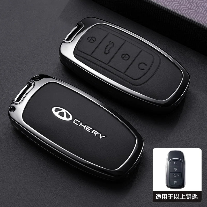 Car Accessories For Chery Jaecoo Tigo 7 8 Pro Max Omoda 9 C5 5 Phev Premium Plus Arrizo 5 Plus Key Case Holder Cover Chain
