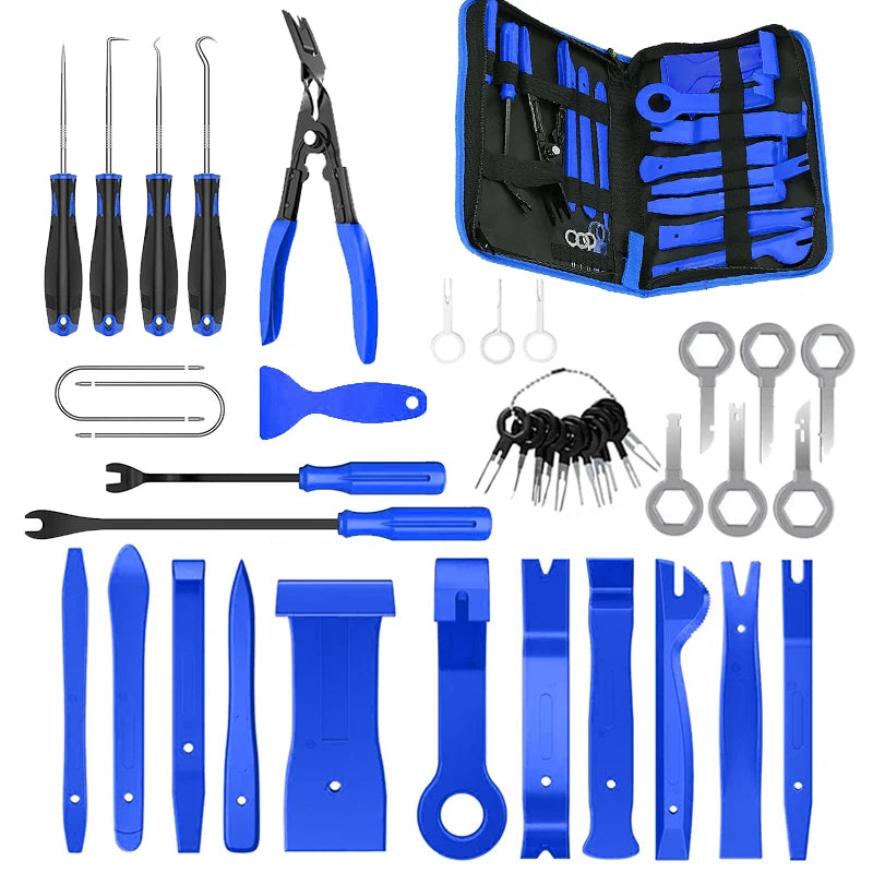 Car Interior Disassembly Tool Trim Removal Tools Kit Auto Removal Tool Kit Door Panel Radio Stereo Audio Dash Terminal Removal