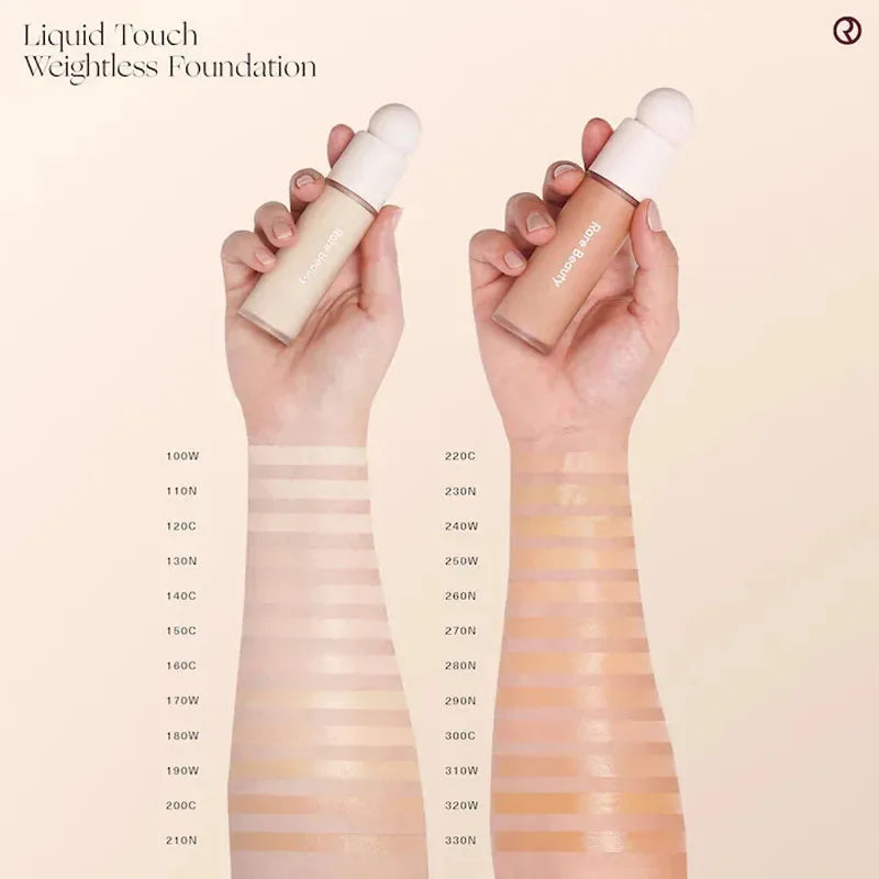 Rare Beauty Matte Touch Weightless Foundation Liquid Blendable Covers Flaws Dark Circles Freckles Acne Coverage Face Base Makeup