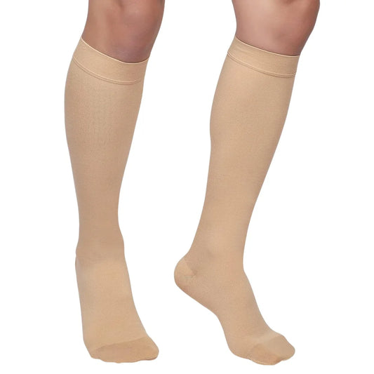 1 Pair Varicose Veins Medical Compression Stockings 23-32mmHg Pressure Level 2 Serious Calf Leg Slimming Socks Open / Close Toes