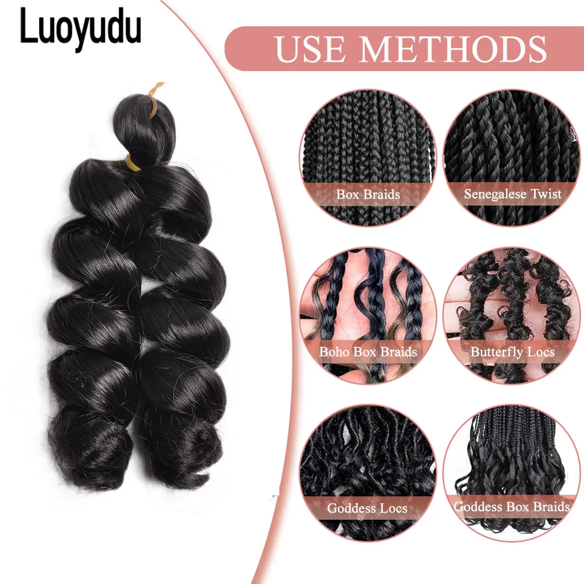 Loose Curly Braiding Hair 12 inch Pre Stretched Bouncy Braiding Hair Easy Braid Crochet Hair Wavy Curls Synthetic Hair Bulk