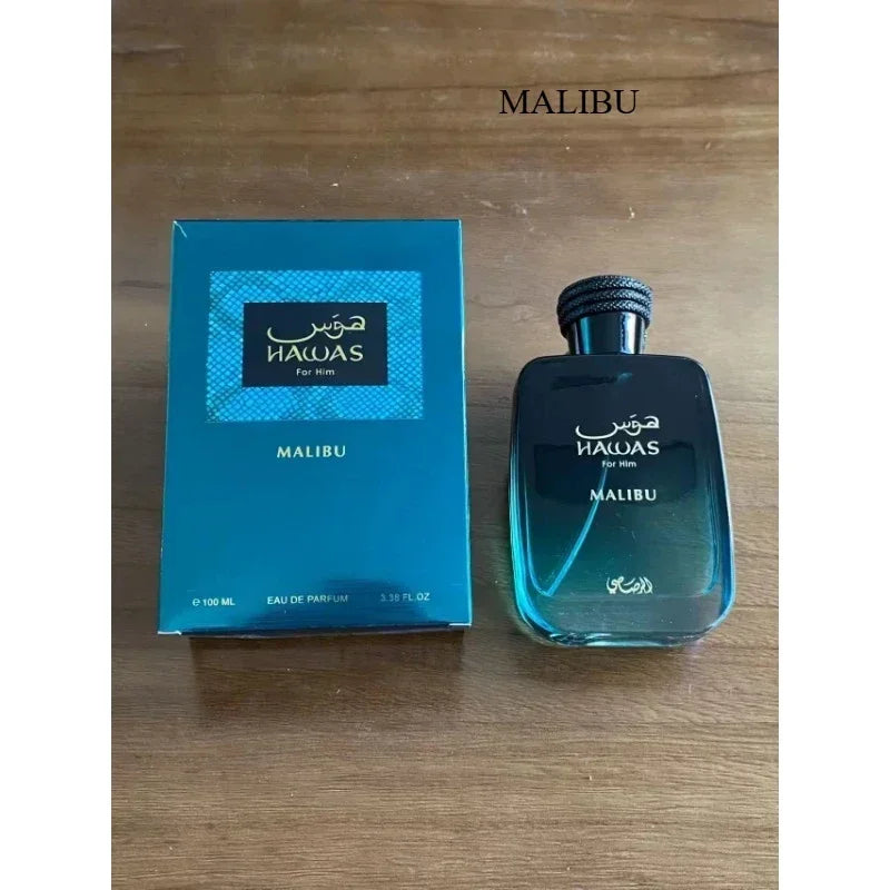 Hawas 100ml Unisex Eau De Parfum Long Lasting Fresh Woody Aquatic Fruity Aromatic Fragrance Elegant Modern Smooth Luxury Scent