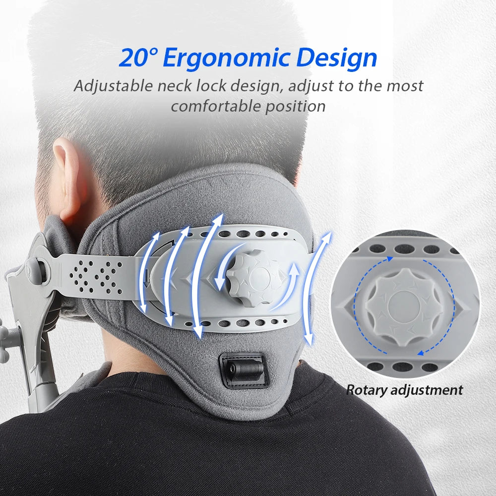 Cervical Neck Traction Device Chiropractic Tools Neck Stretcher Support Collar for Home Office Spine Neck Posture Braces Relief