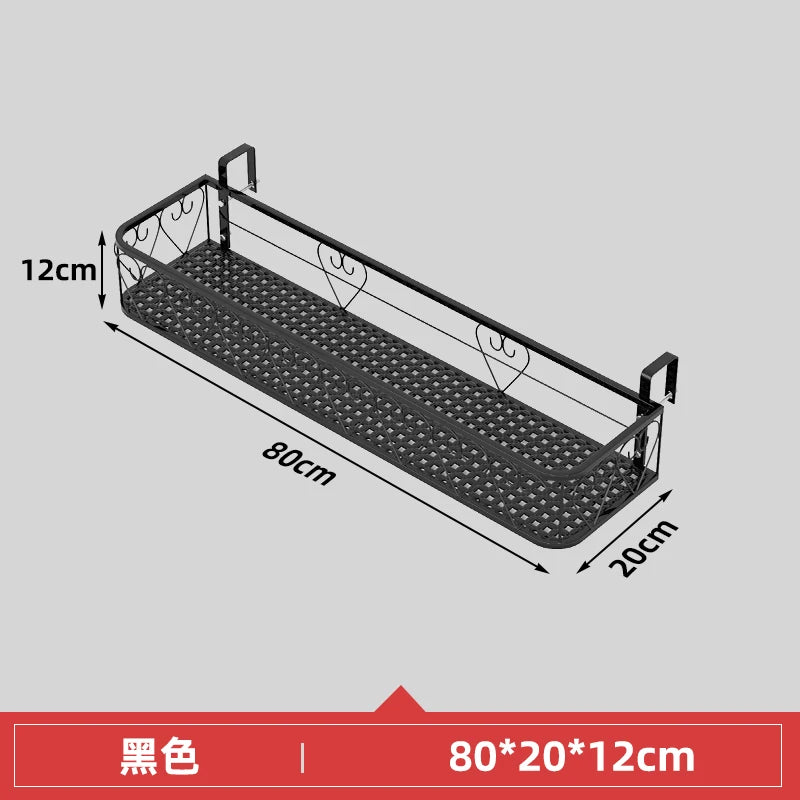Balcony Flower Holder Hanging Planter Bracket for Railing Vertical Plant Shelves for Succulents Outdoor Gardening Storage Rack