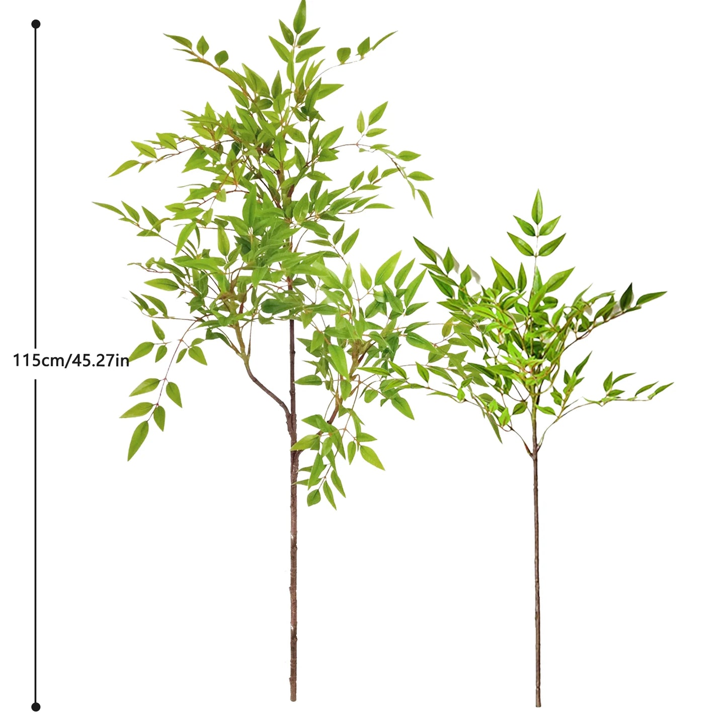 77-135cm (53.1in) Artificial Fiddle Leaf Ficus Fig Plant for Outdoor Courtyard Garden Balcony Indoor Home and Office Decoration