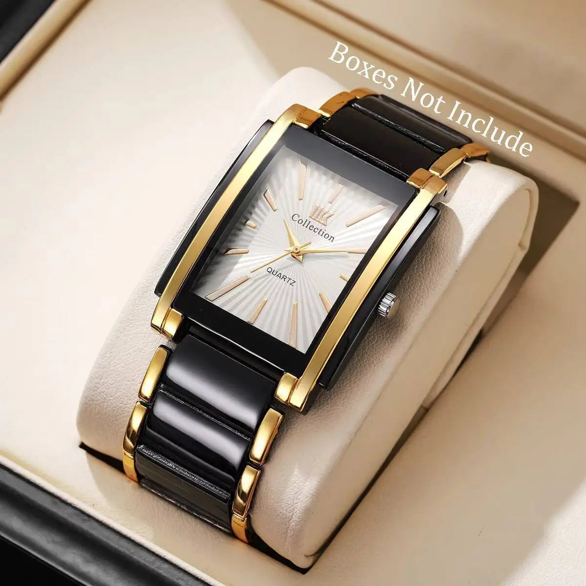 Luxury Men Business Watches Stainless Steel Strap Quartz Wristwatch For Mens Clock Reloj Hombre（Without Box）