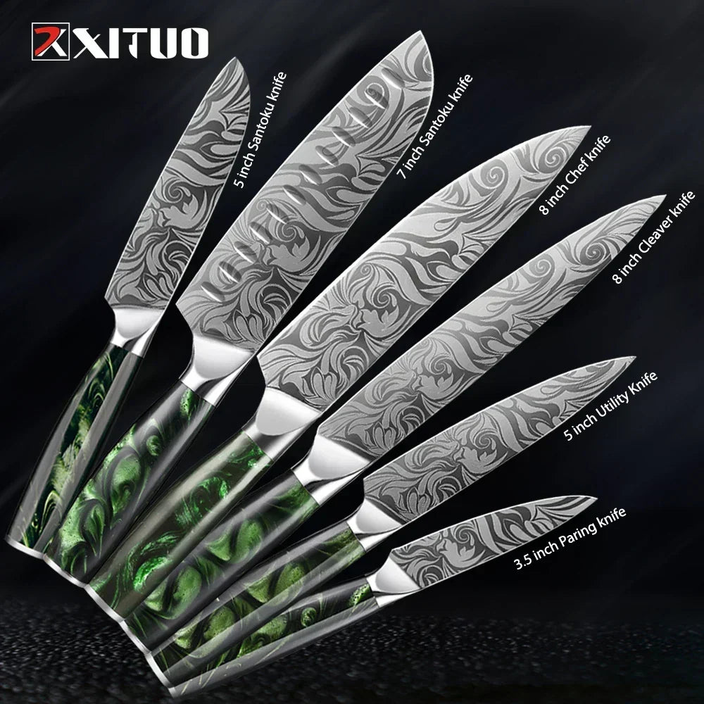 XITUO Stainless Steel Knife Set