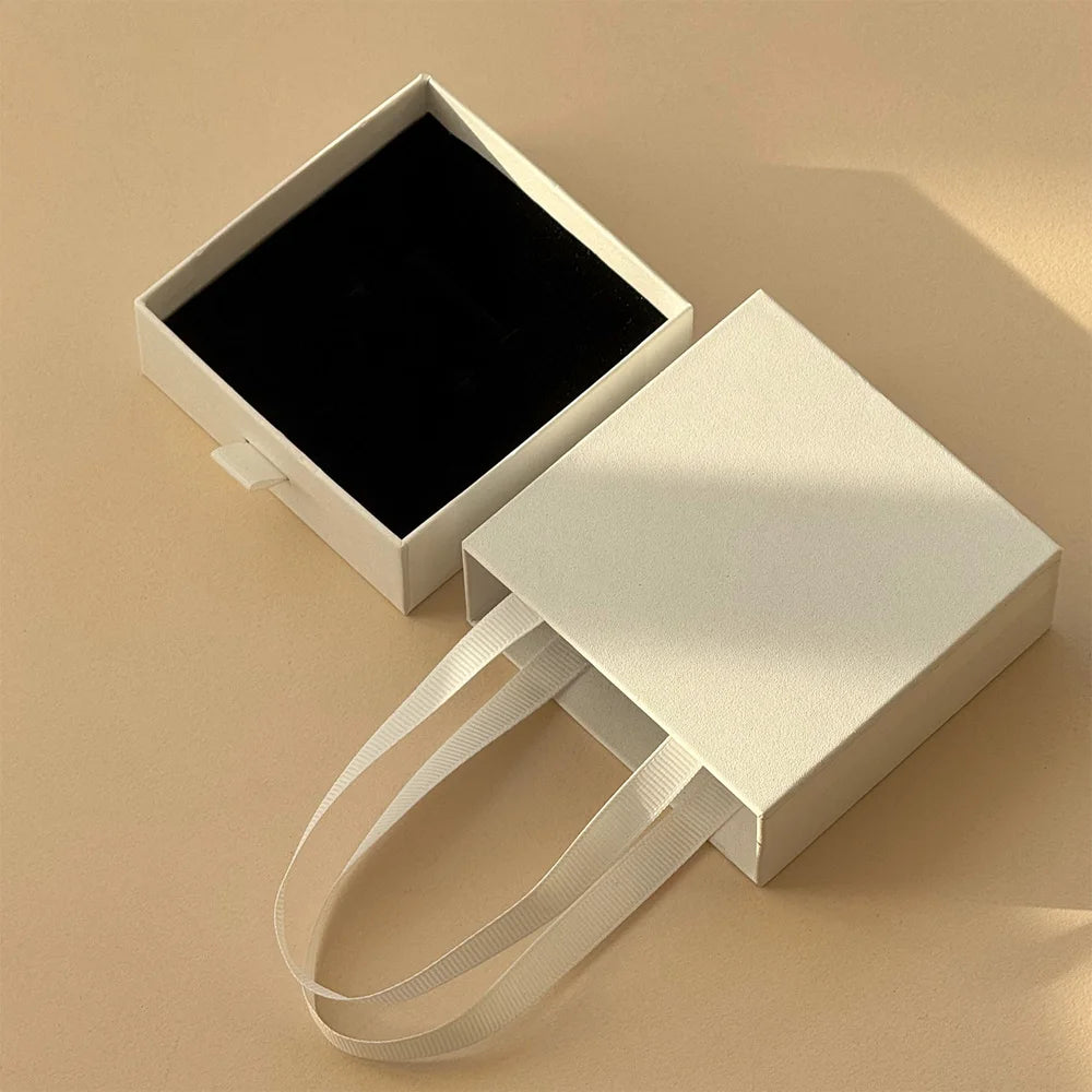 Personailzed Handheld Drawer Jewelry Box Earrings Ring Pendant Bracelet Necklace Storage Display Case Portable Jewelry Packaging