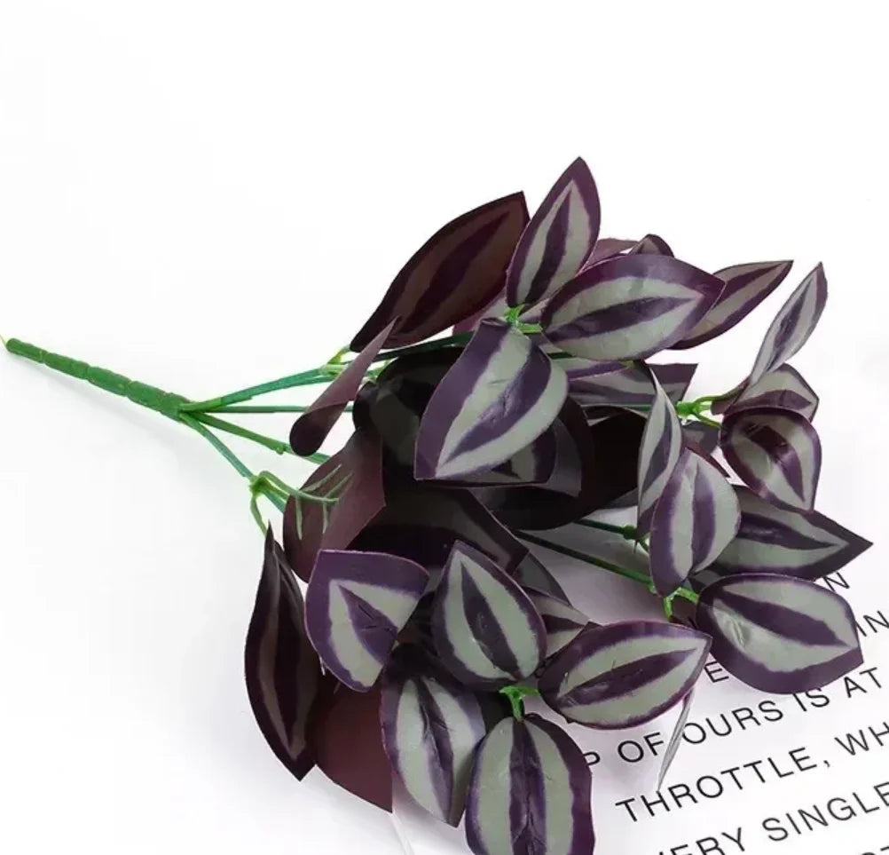 1/3/5pcs Artificial Plant Desktop Decoration Fake Green Plant Accessories Plastic Flowers Outdoor Decoration Wedding