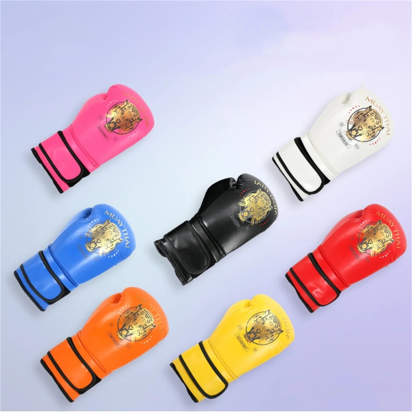 6-14oz PU Leather Adult Children's Professional Boxing Gloves Kids Gym Sanda Training Boys And Girls Muay Thai Fighting Gloves