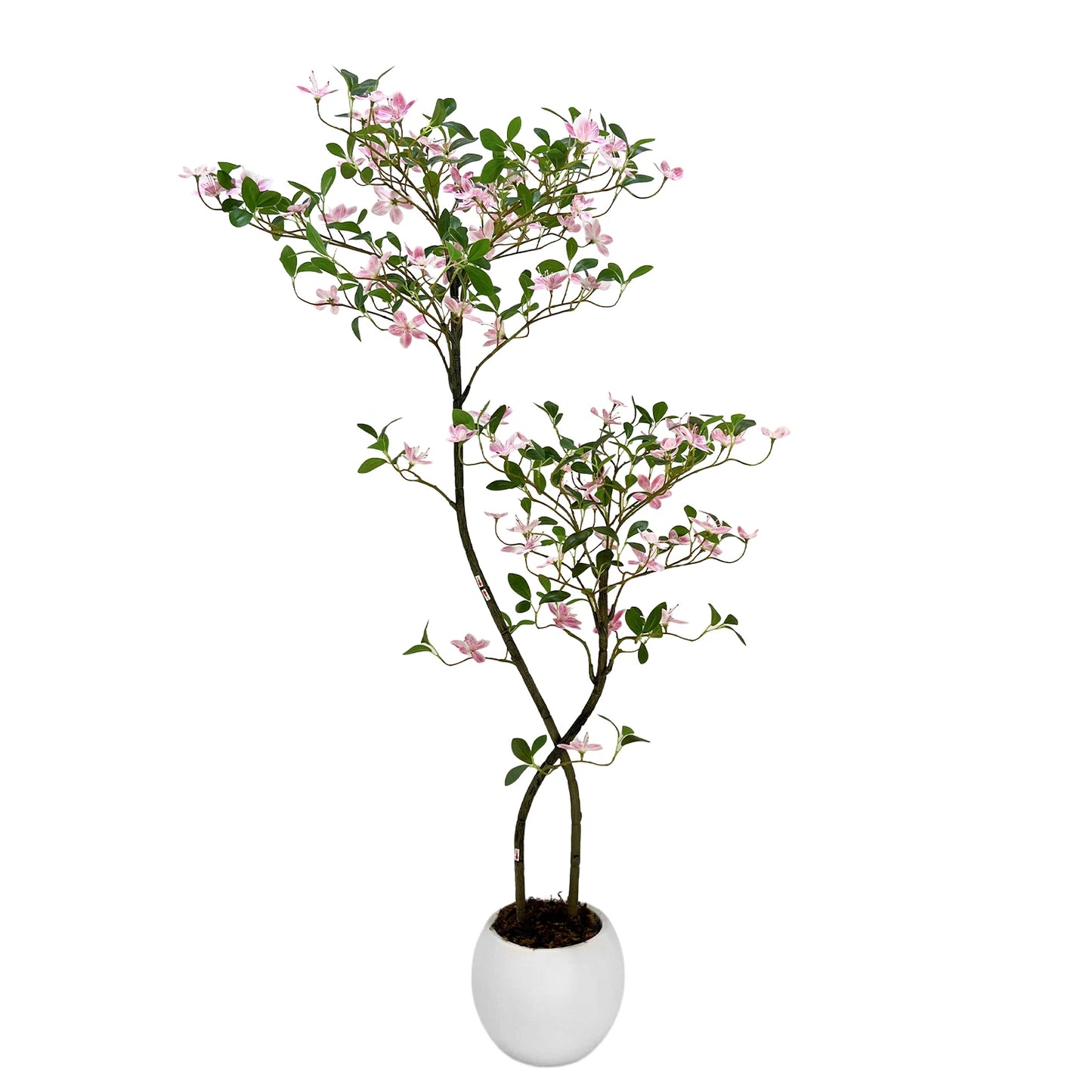 Artificial Jasmine Plant, Tall Faux Jasmine Tree, Realistic Fake Blossoming Tree with Flowers for Indoor Outdoor Garden Porch Home Office