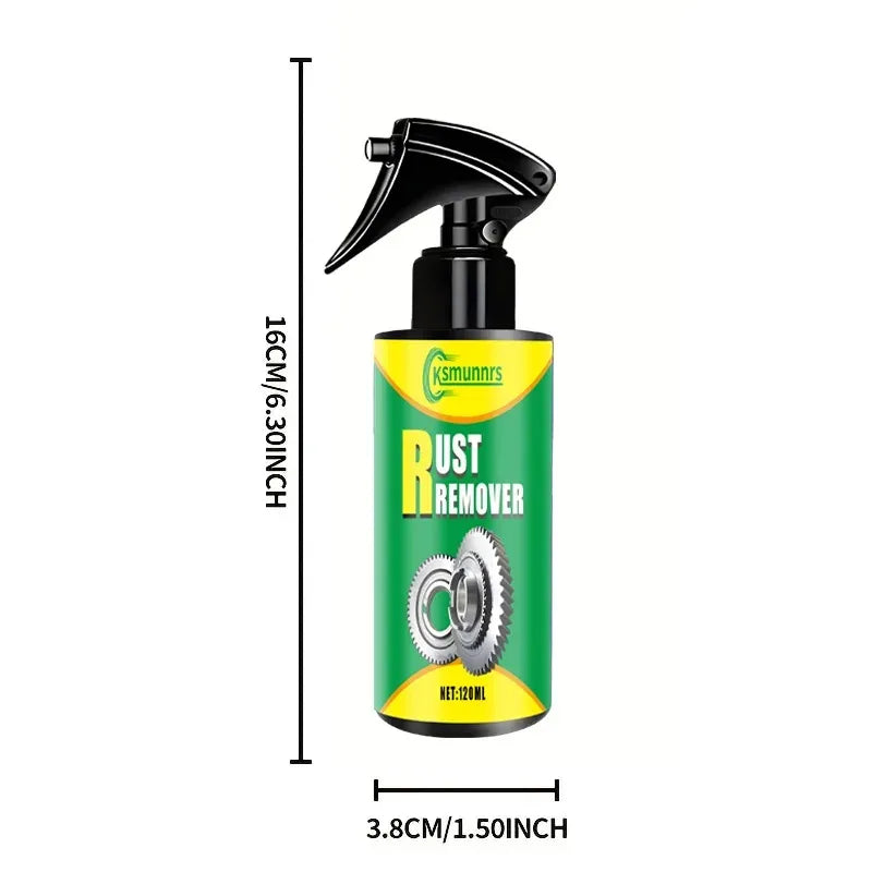 120ml Rust Remover and Lubricant Spray Deep Penetrating Anti Squeak Cleaner for Hinges Chains and Tools