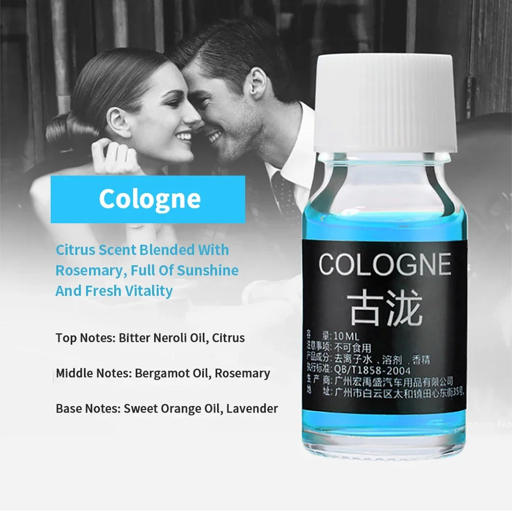 10ML Car Perfume Refill Air Freshener Natural Plant Essential Oil Aroma Diffuser Fragrance Humidifier Freshener Auto Accessories