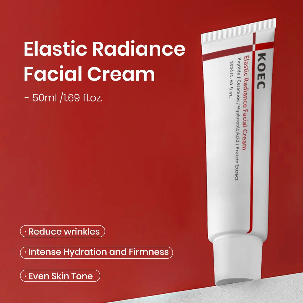 Centella Asiatica Madeca Cream Elastic Radiance Fast-Absorbing & Nourishing Cream, Reduces Wrinkles, Korean Skin Care