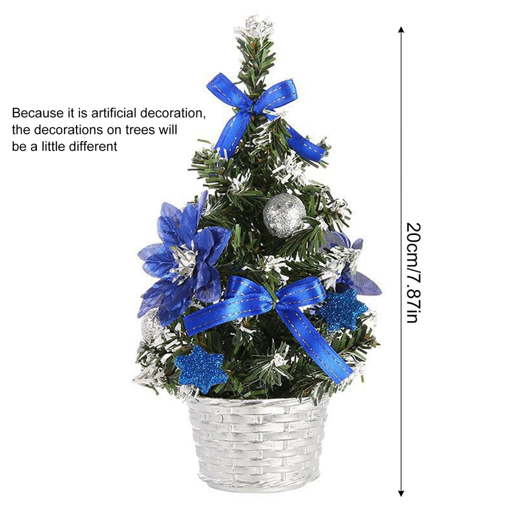 Table Mini Christmas Tree Decorations Children Home Bedroom Party 15/20/30/40cm Artificial Christmas Tree New Year Navidad Gift