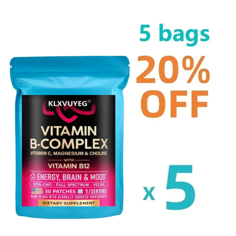 Vitamin B Complex For Men & Women - 11-in-1 B-complex: B2, B6, B7,b12 With Vitamin C - Energy, Brain & Heart Support, 30pcs