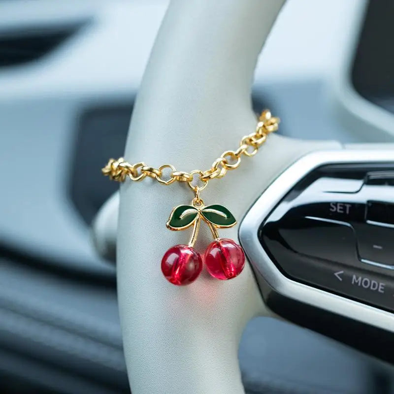 Car Pendant Rosary Ornament  Cross Steering Wheel Beads Decorative Faith Accessory for Auto Rearview Mirror