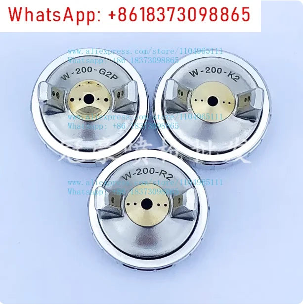 1PCS WA-200 automatic spray gun accessories W-200-G2P/K2/R2/W1/W2/30/40 atomizing cap w200 needle nozzle
