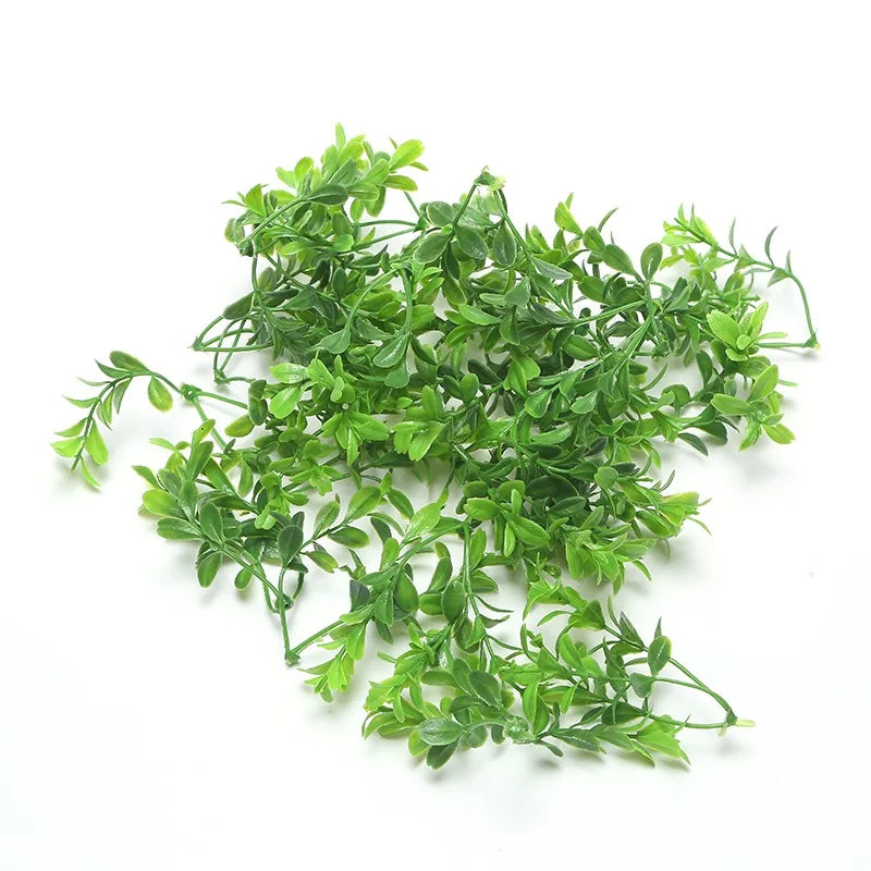 10/20/50Pcs Artificial Water Grass Fake Green Plants Foliage DIY Wreath Wall Hanging Home Wedding Party Floral Decor Ornaments