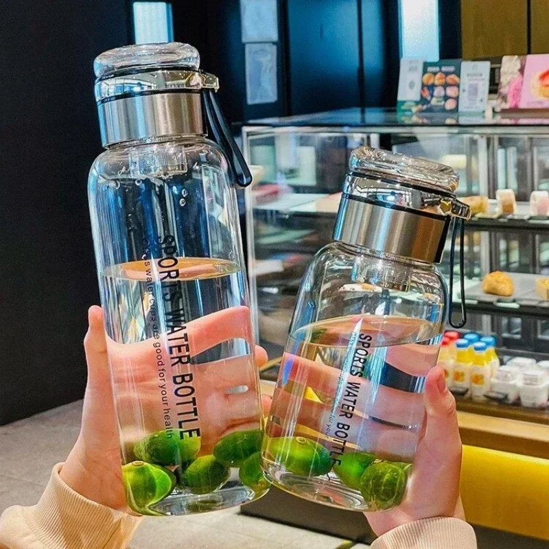 0.75-2L Large Capacity Glass Water Bottle Transparent Milk Juice Cup Outdoor Portable Leakproof Drinkware Tea Water Glass Bottle
