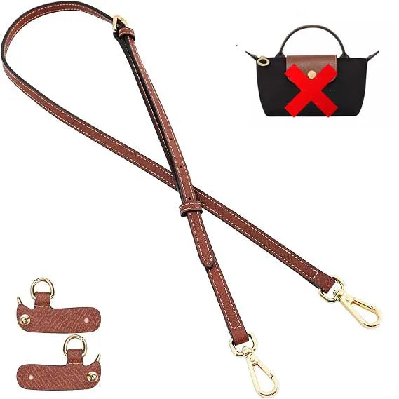 Mini Bags Leather Shoulder Strap Kit Fit For Longchamp Mini Pouch Adjustable Crossbody Small Bag Accessories