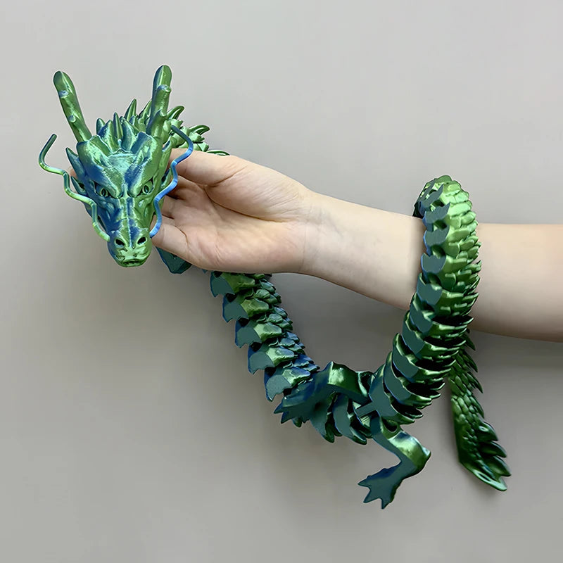 88CM 3D Printed Gem Dragon Crystal Fidget Toy Rotatable Articulated Dragon Gift for ADHD Perfect for Birthdays Gift Holiday gift