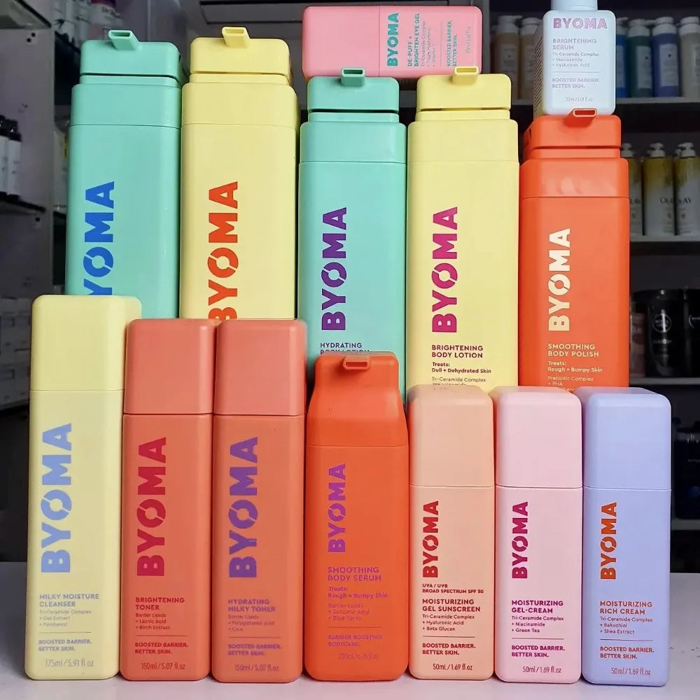 BYOMA Phyto-Mucin Glow Serum Series Hydrating Recovery Oil Milky Toner Serum Original Brand Skin Care Set Moisturizing Gel-Cream