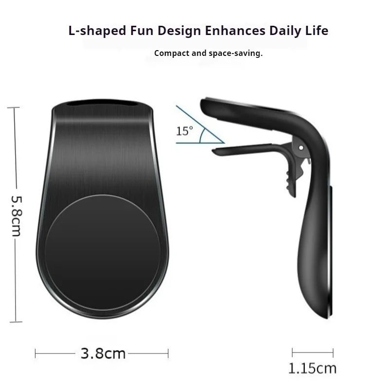 Magnetic Car Phone Holder Air Vent Clip Mount 360 Rotation Mobile Bracket GPS Cell Phone Stand in Car For IPhone Samsung Huawei