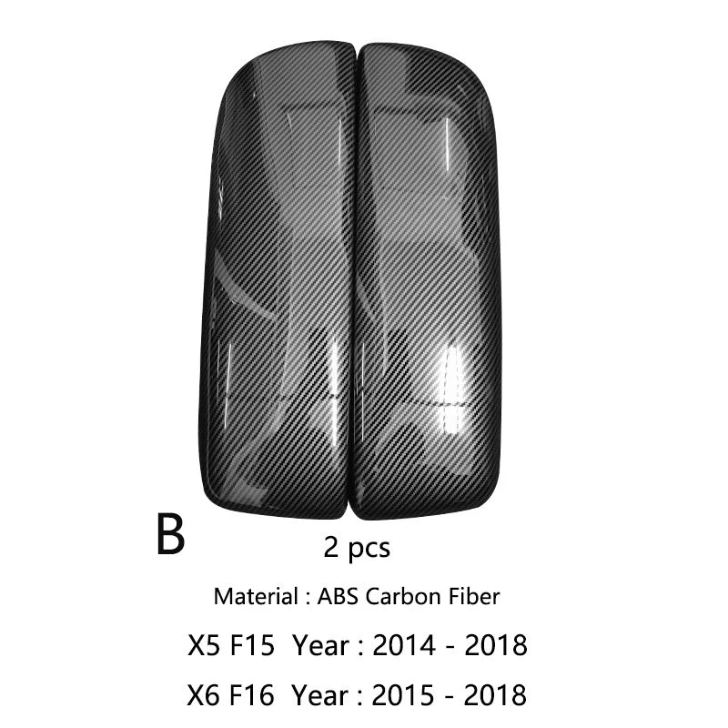For BMW X5 X6 X7 E70 E71 F15 F16 G05 G06 G07 ABS Carbon Fiber Car Styling Center Console Lid Armrest Box Trim Protective Cover
