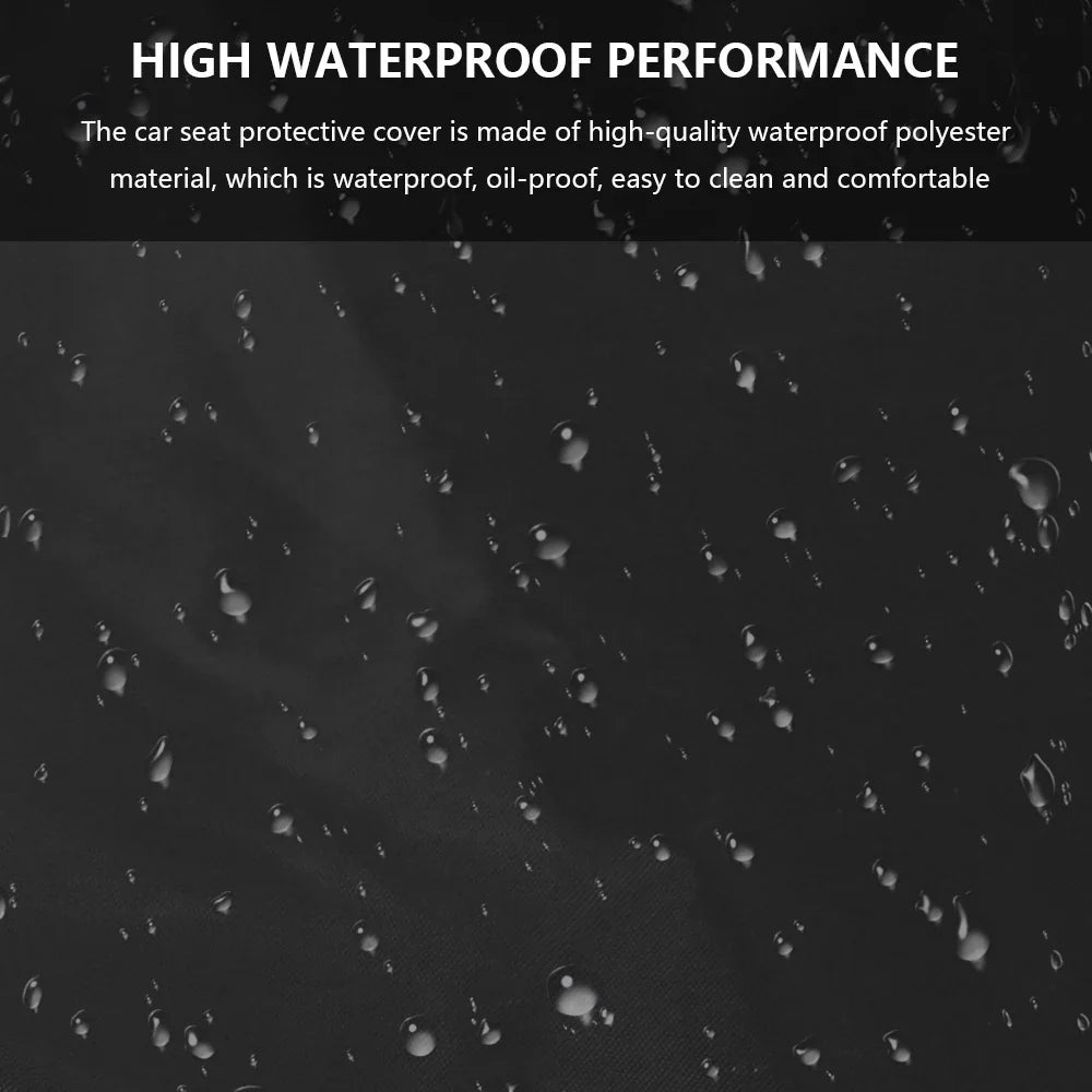2Pcs Car Seat Cover Waterproof Universal Auto Seat Covers Breathable Cushion Protector Pull Cargo Antifouling Dust Covers