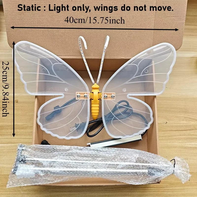 Butterfly Lights LED Butterflies with Movement Dynamic Static Butterfly Lights for Outdoor Wedding Party Christmas Decorations