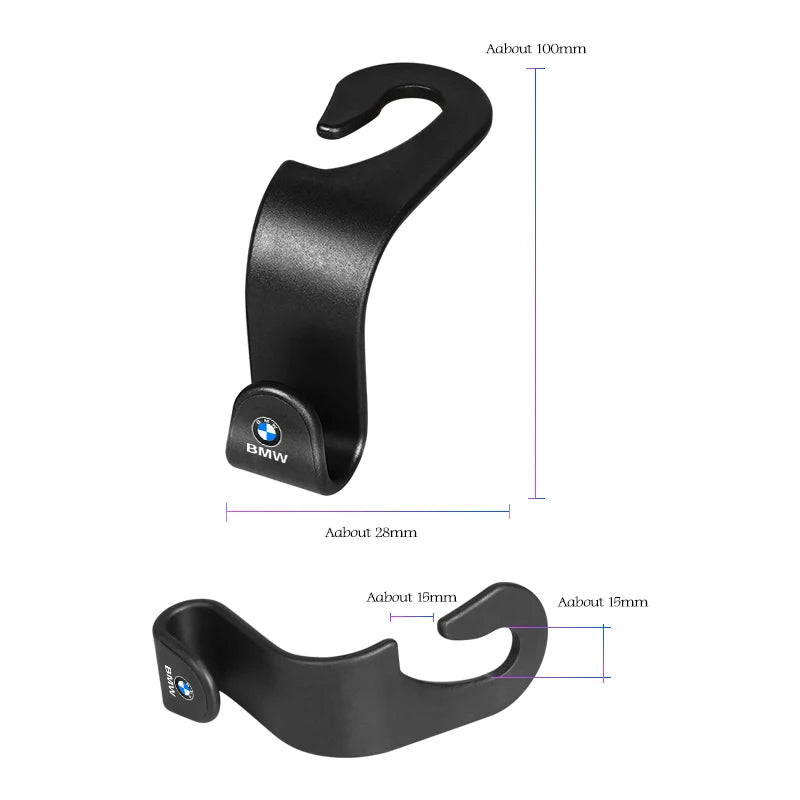 For BMW 1 3 5 7 series Car Seat back hook G20 G30 G01 G05 F48 F15 F30 F31 E46 E90 X1 X2 X3 X4 X5 X6 X7 Rear seat storage hooks