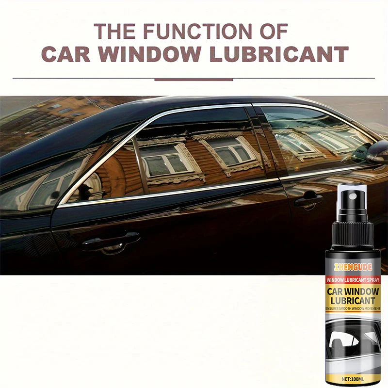 Car Window Lubricating Spray, Efficient Use, Reduces Sunroof Noise, Smooths Glass Tracks Suitable for Oiling and Maintenance