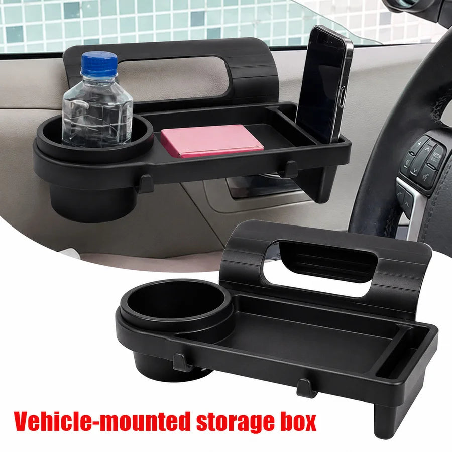 Car Window Storage Rack Cup Holder Phone Holder Side Door Organizer Tray Auto Interior Accessories