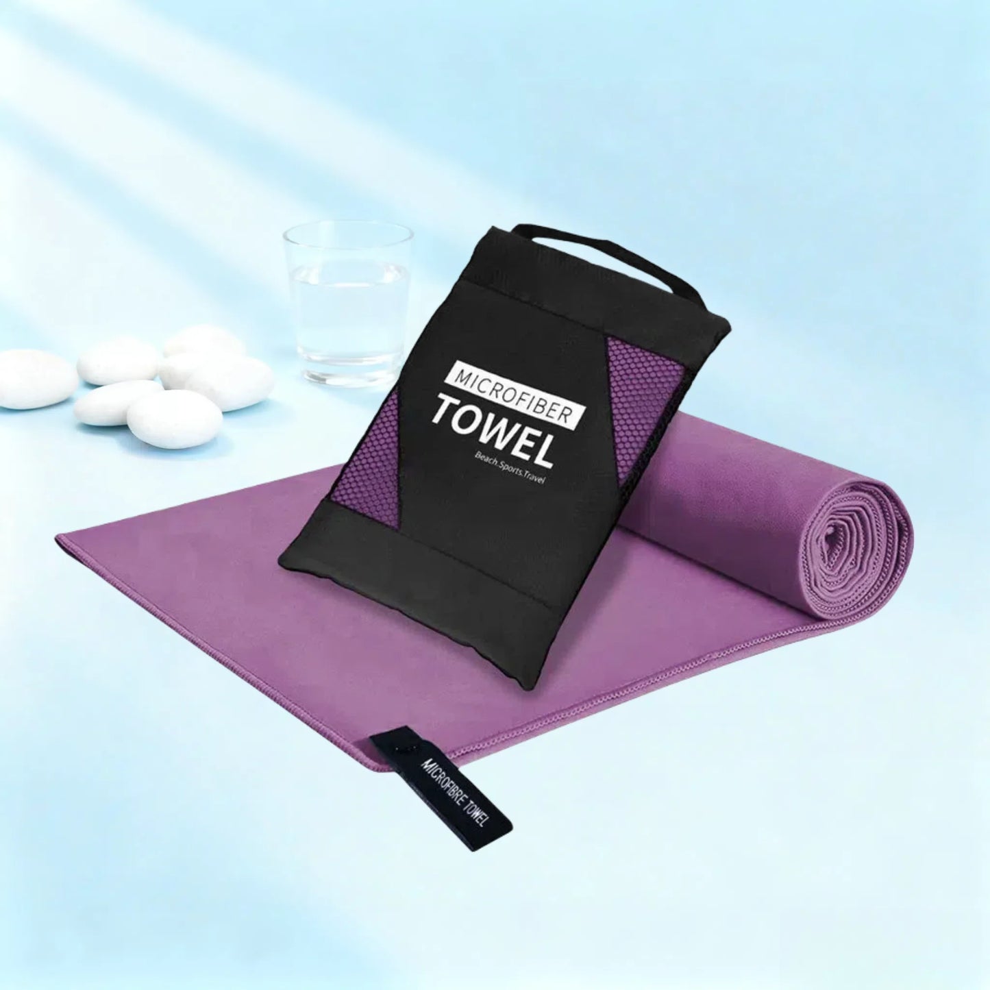 Microfiber Quick-Dry Lightweight Sandproof Towel  Portable Compact for Swim Yoga Gym Beach Travel Sports Supplies